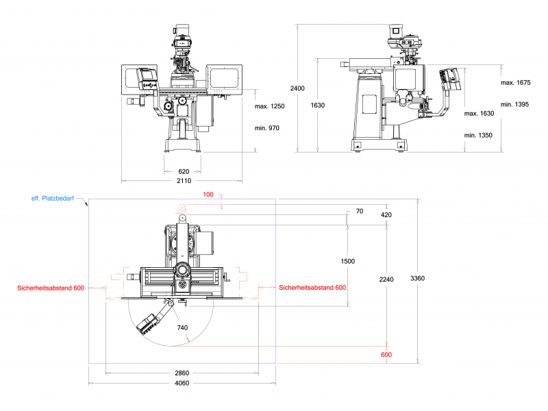 Bohr-Fräsmaschine KMX GB2